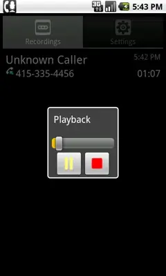 Call Recorder PRO android App screenshot 1